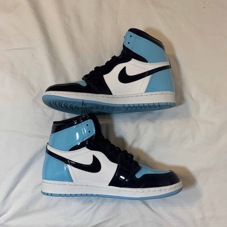 blue chill jordan 1 goat