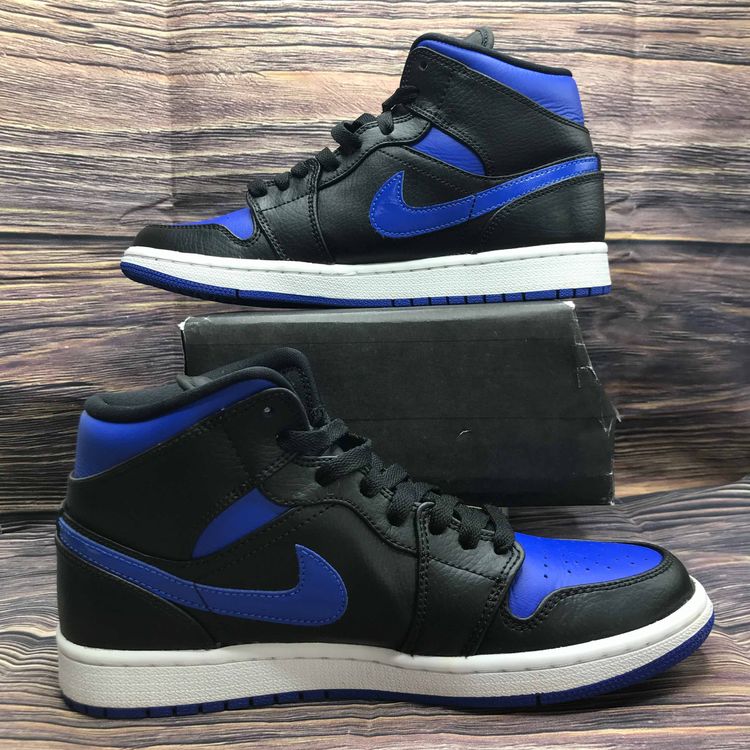 air jordan 1 mid hyper royal black