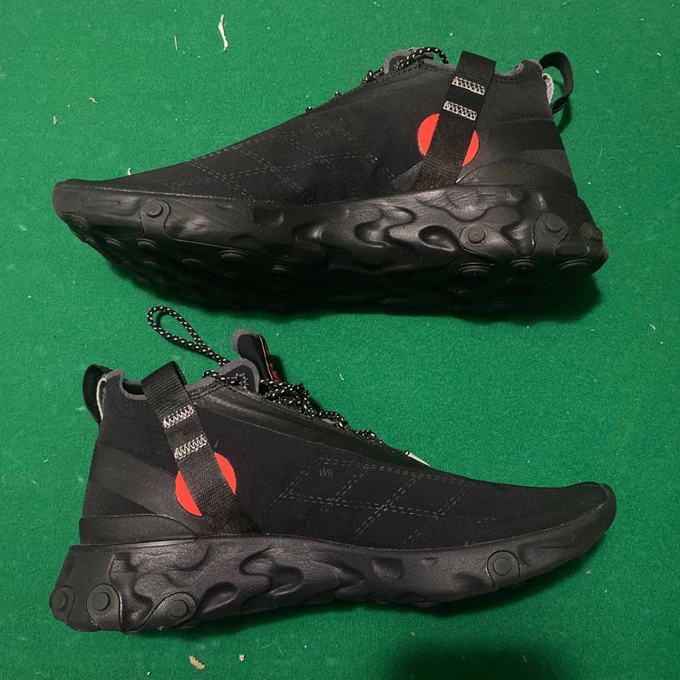 nike react runner mid black