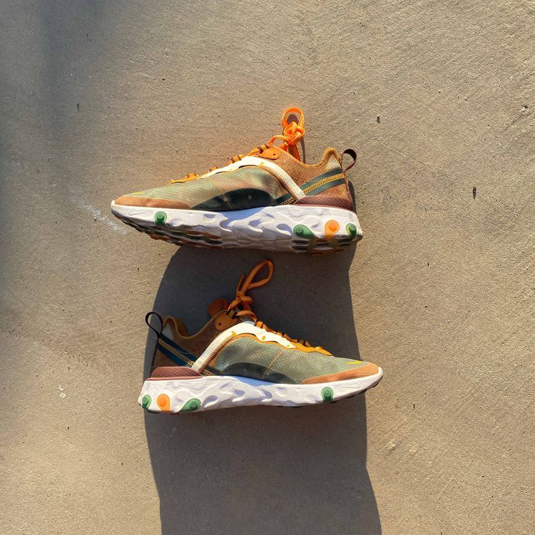 nike react element 87 ivory orange