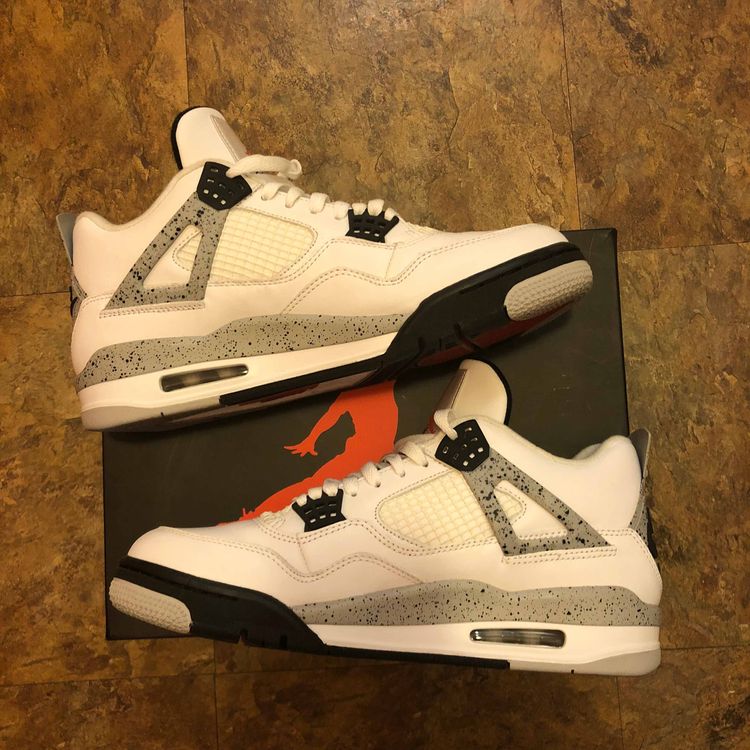 men air jordan 4 retro og cement