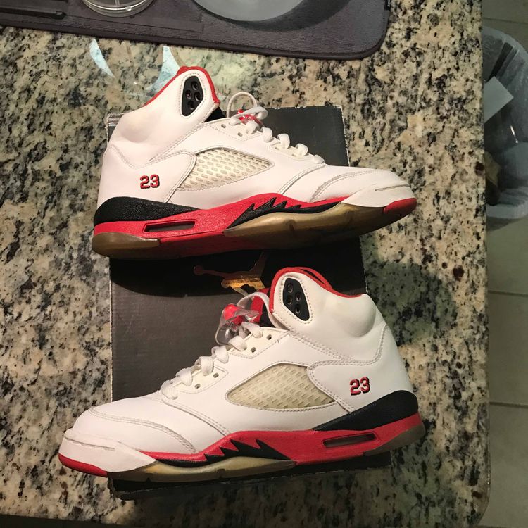 air jordan 5 fire red 2006