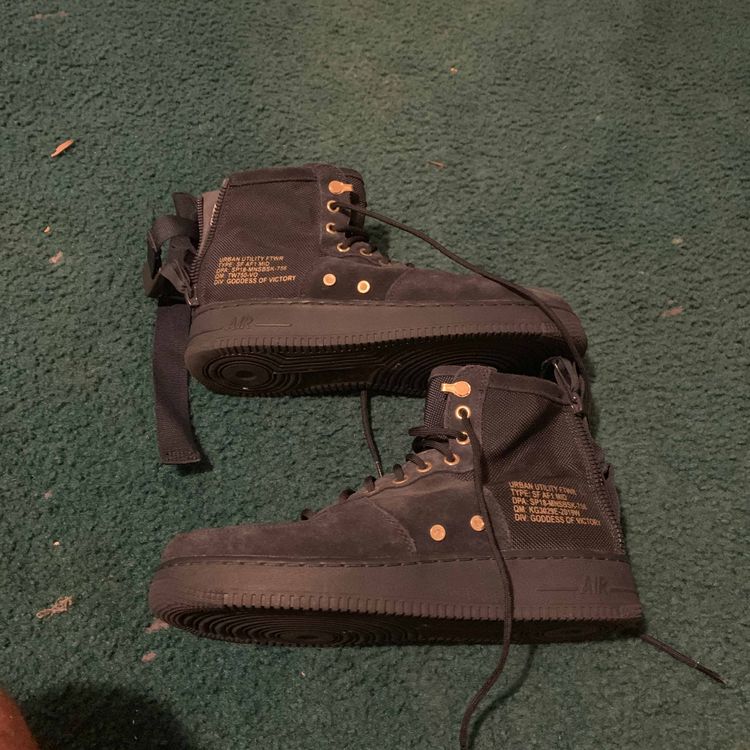 SF Air Force 1 Mid 'Obsidian' - Nike - 917753 400 | GOAT