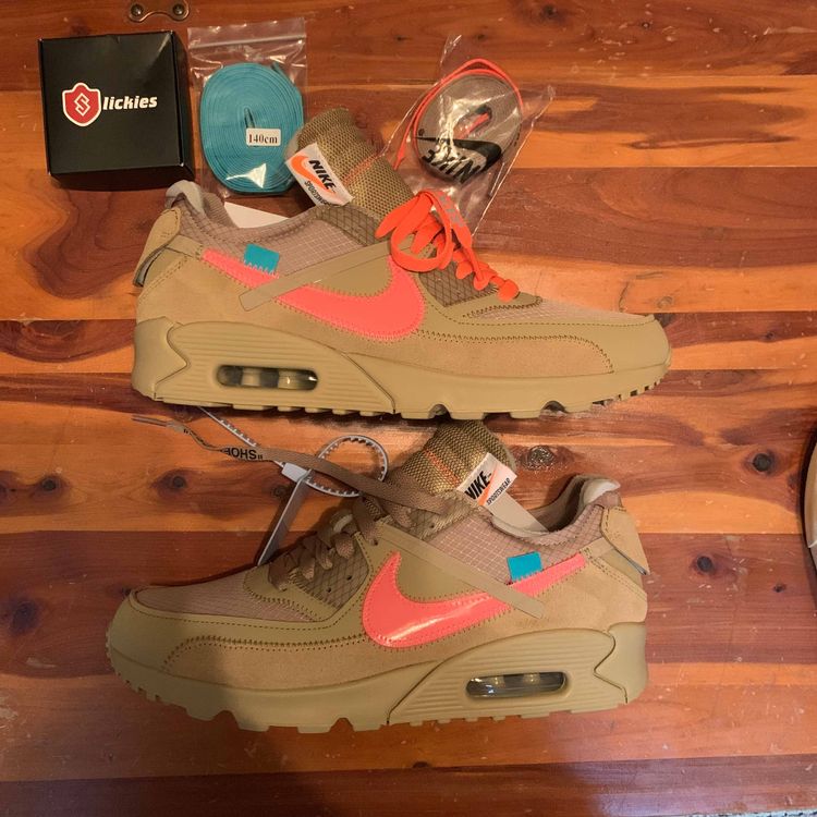 what laces come with off white air max 90 desert ore