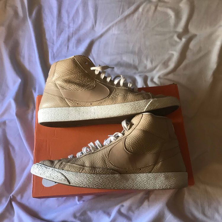 Blazer Mid Prm Linen Summit White Nike 429988 202 Goat