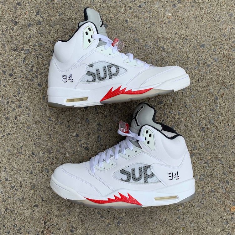 supreme x air jordan 5