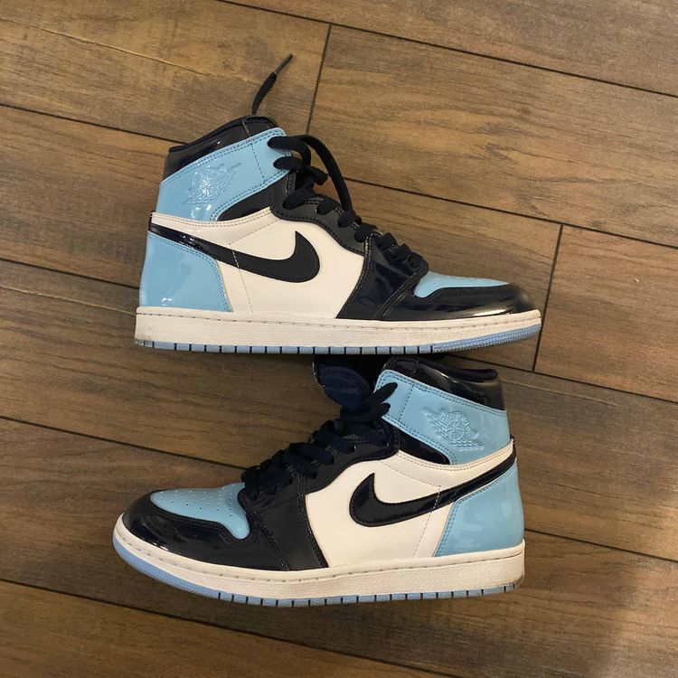 blue chill jordan 1 goat