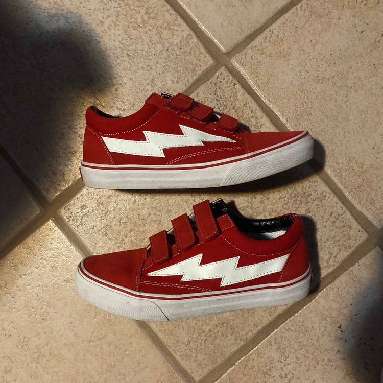 red velcro vans