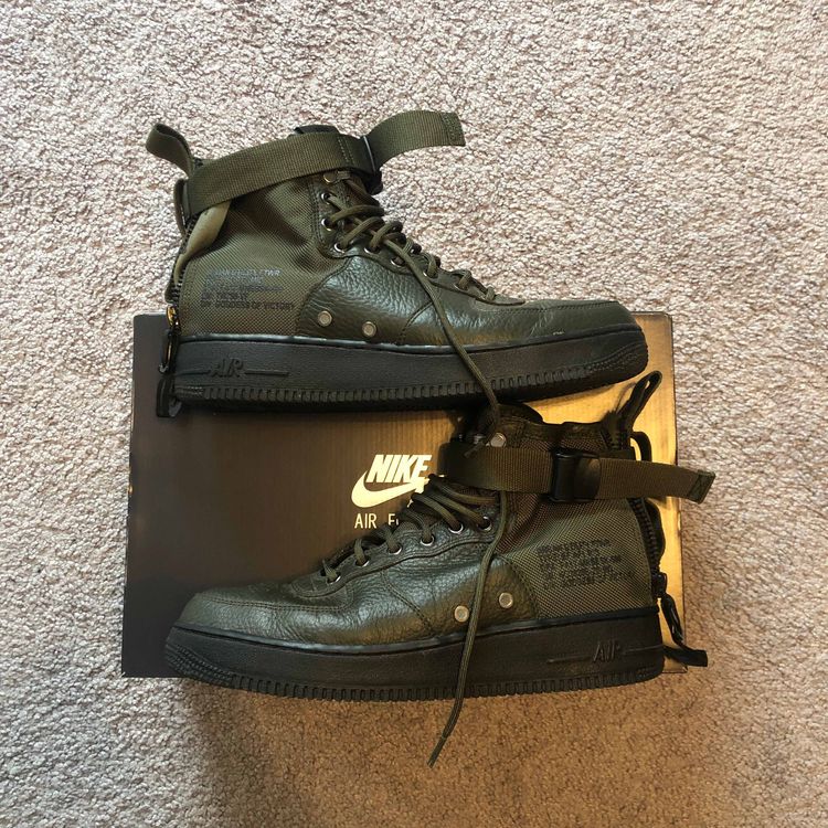 SF Air Force 1 Mid 'Sequoia' - Nike - 917753 300 | GOAT