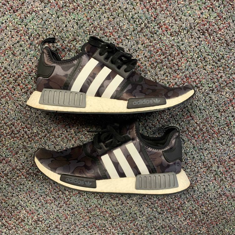A Bathing Ape x NMD_R1 'Black Camo' - adidas - BA7325 | GOAT