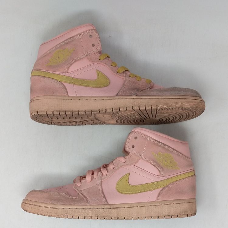jordan 1 mid coral gold outfit