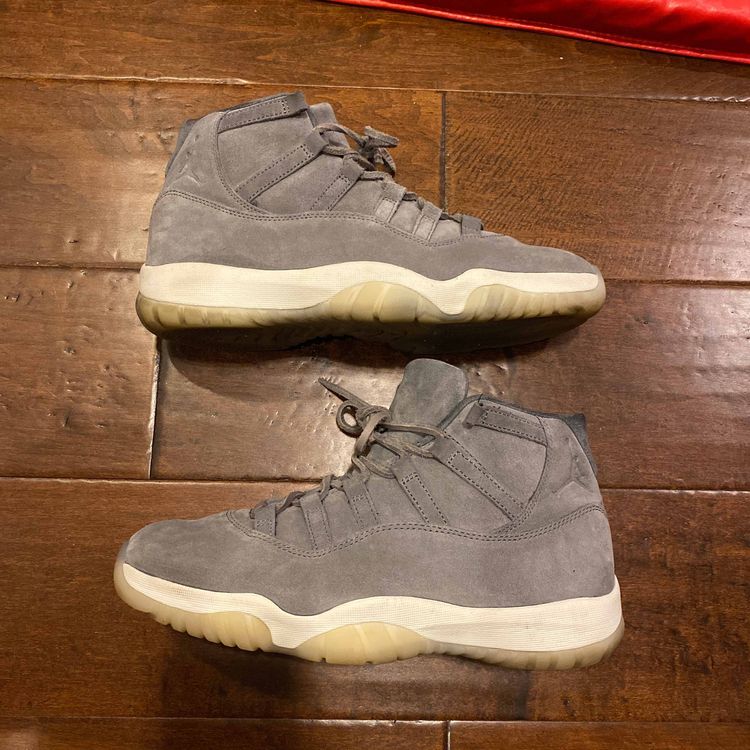 air jordan 11 retro prem grey suede