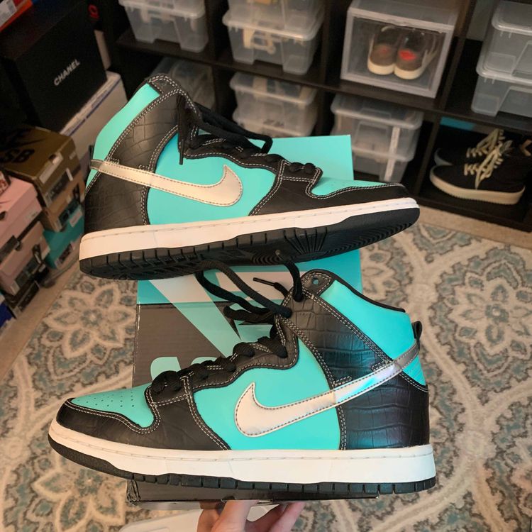 Diamond Supply Co. x Dunk High Premium SB 'Tiffany' - Nike ...