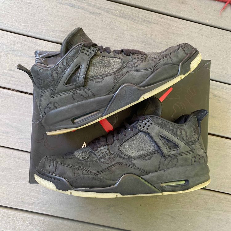 kaws aj4 black