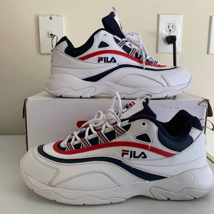 fila ray white red