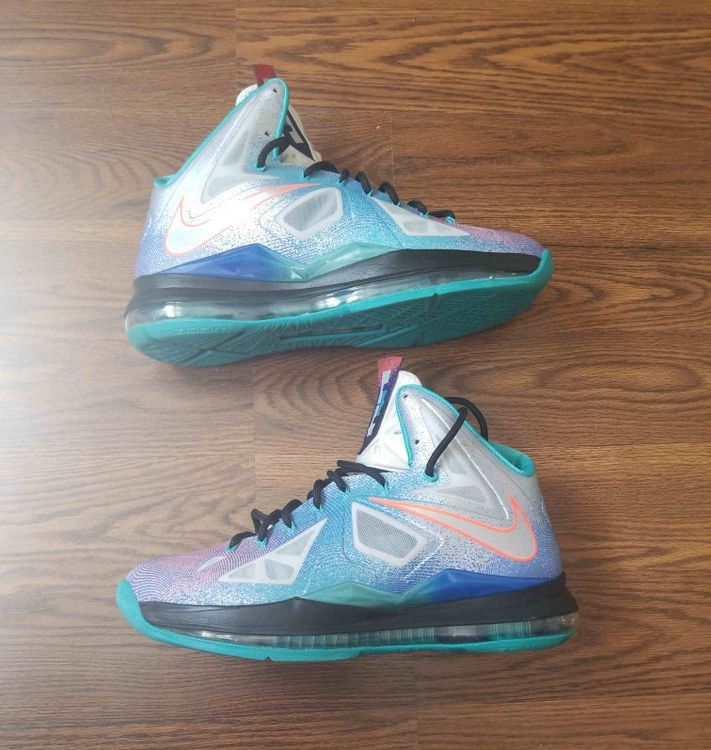 lebron 10 pure platinum on foot