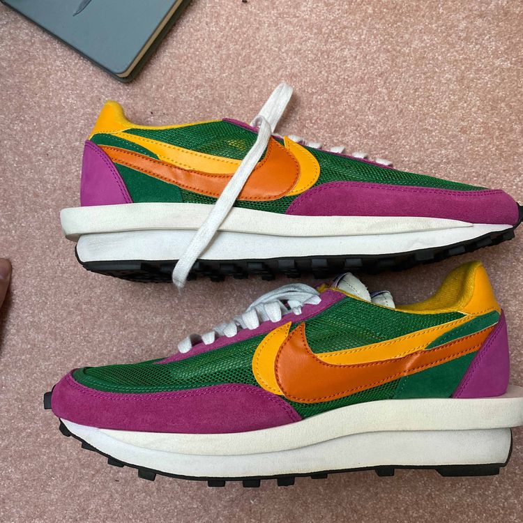 sacai x nike ldwaffle pine green