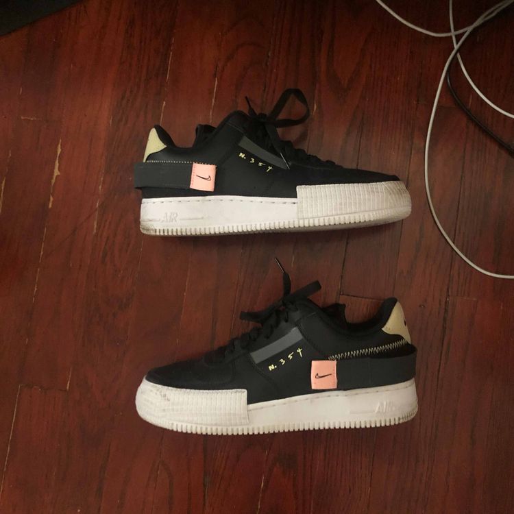 Air Force 1 Type GS 'Black Zinnia' - Nike - BQ4793 001 | GOAT