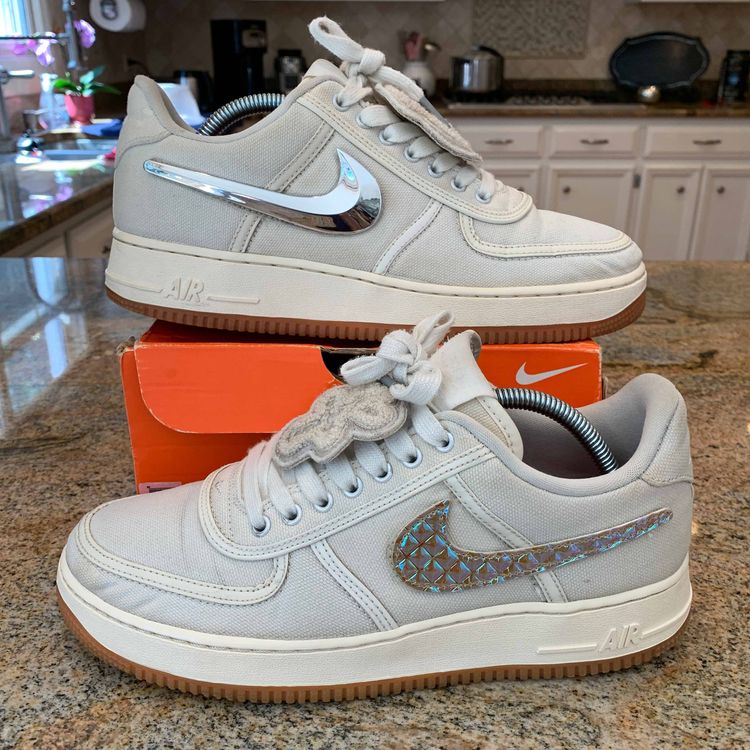travis scott air force ones sail