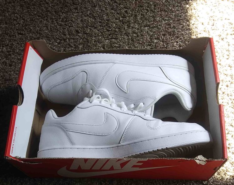 Ebernon Low 'Triple White' - Nike - AQ1775 100 | GOAT