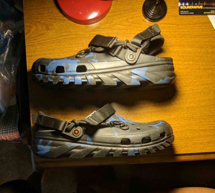 Post Malone x Duet Max Clog 'Blue Camo' Crocs 206542 001 GOAT