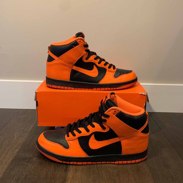 Nike dunk high safety orange clearance