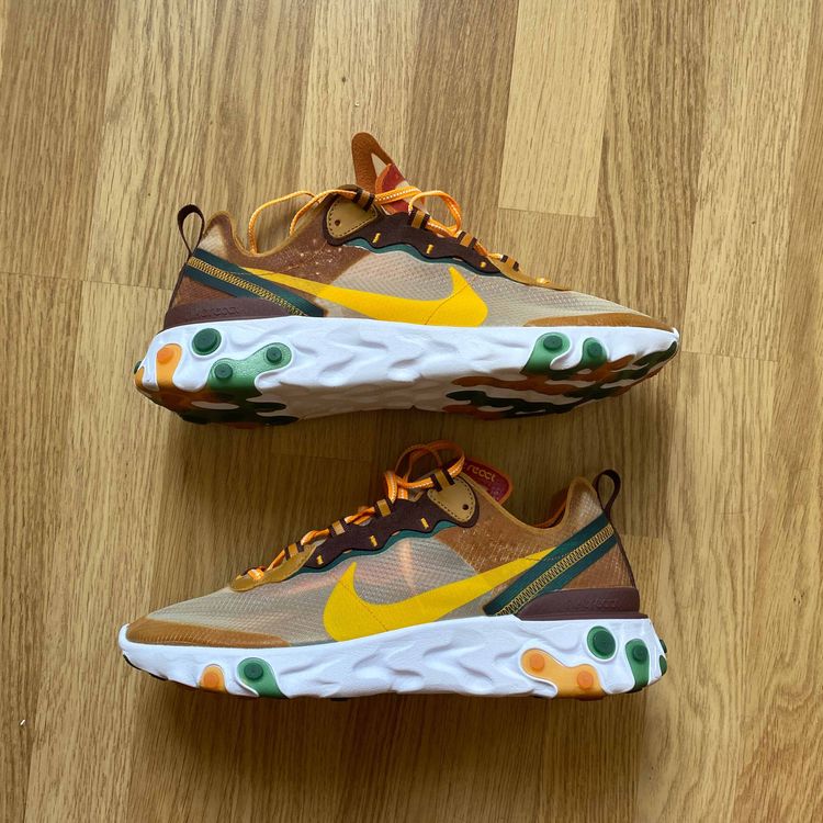 nike react element 87 ivory orange