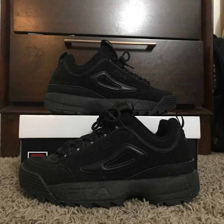 fila disruptor 2 triple black