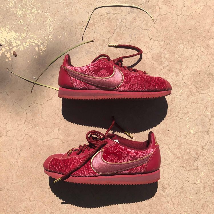 nike cortez velvet red crush