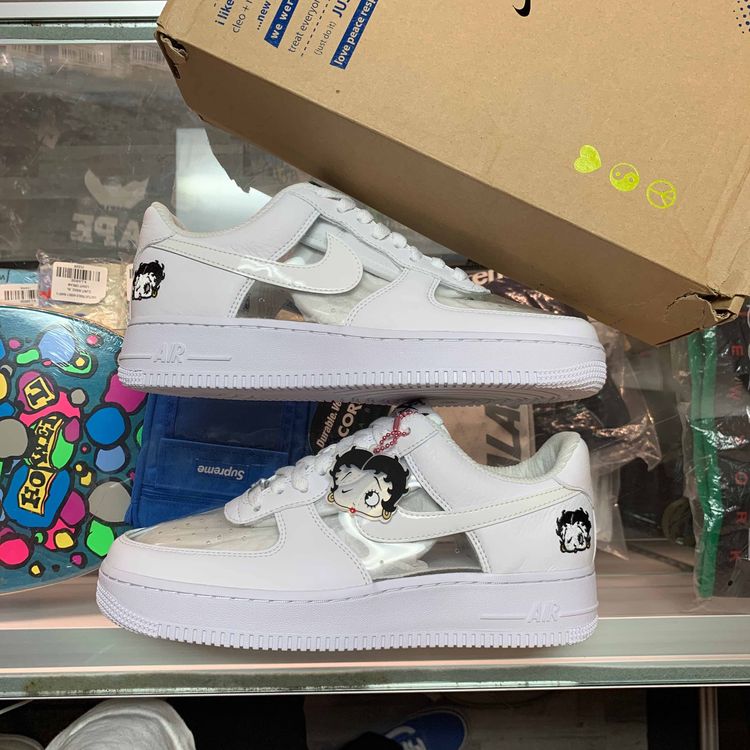 Olivia Kim x Wmns Air Force 1 '07 FF 'Betty Boop' - Nike - CT2276 100 | GOAT