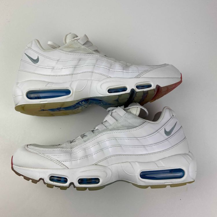 air max 95 white/metallic silver/photo blue essential