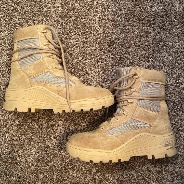 yeezy combat boot light sand