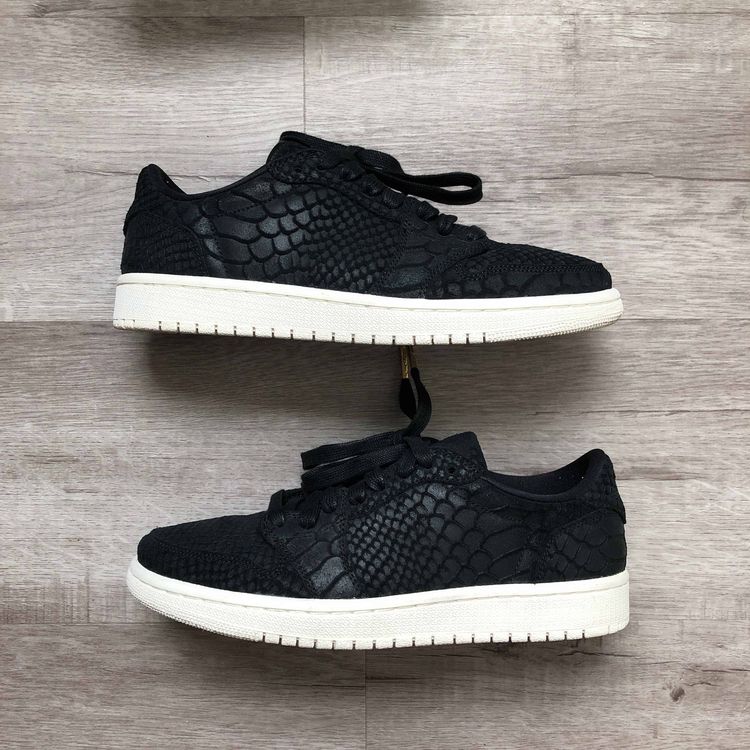 jordan 1 low black python