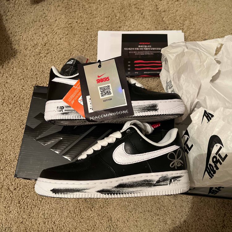 G-Dragon x Air Force 1 '07 'Para-Noise' - Nike - AQ3692 001 | GOAT