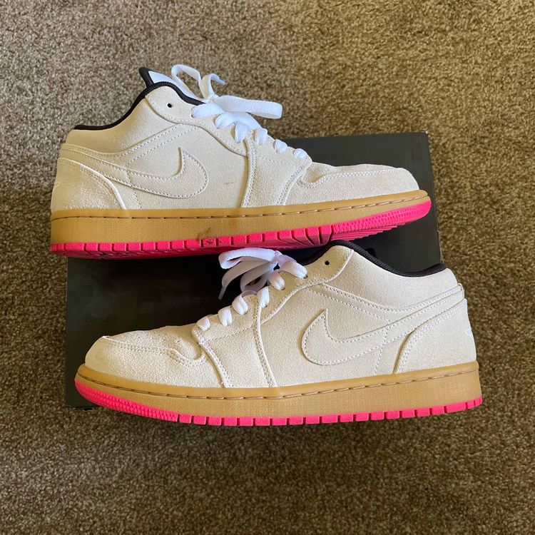 air jordan 1 low white gym yellow