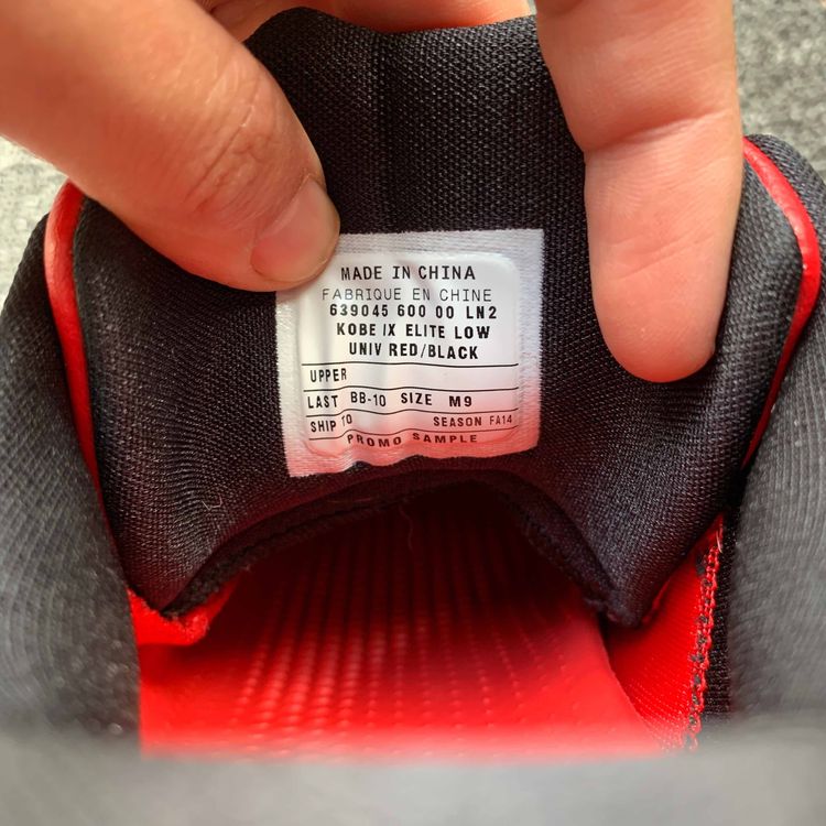 kobe 9 low university red