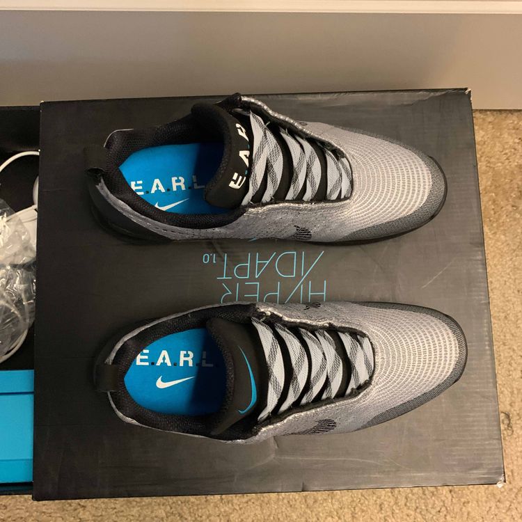 nike hyperadapt silver