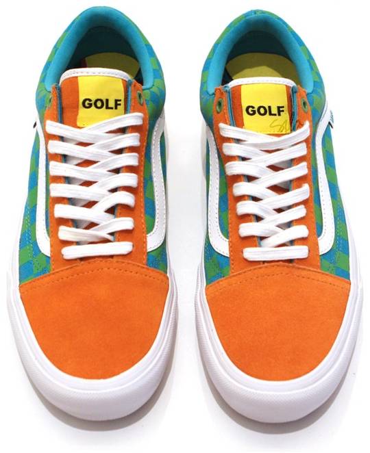 vans old skool golf wang orange