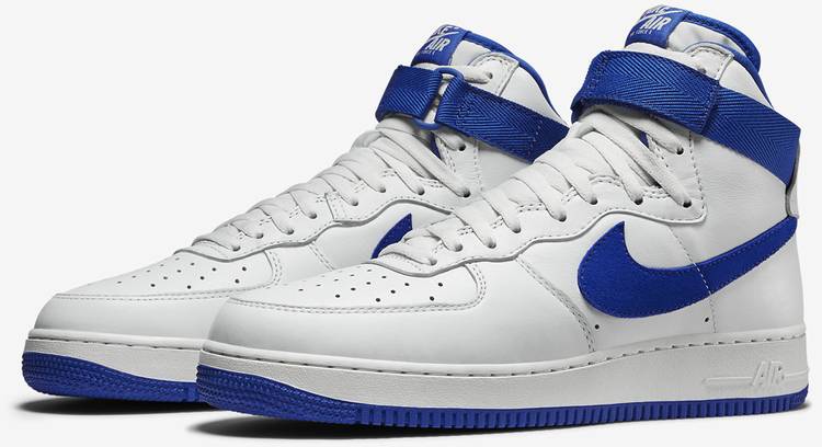 blue white air force ones