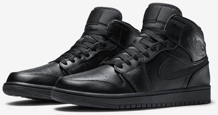 jordan 1 mid all black