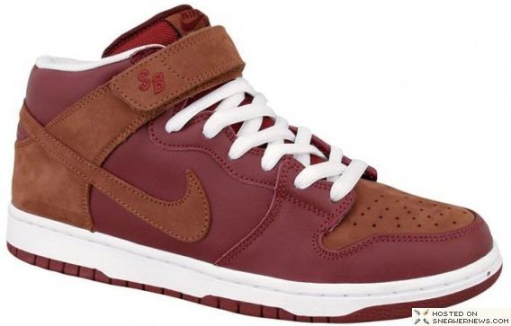 nike dunk mid marron