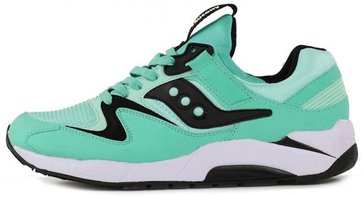saucony grid 9000 mint and black