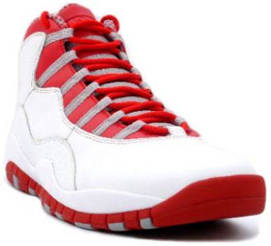 jordan 10 red and white