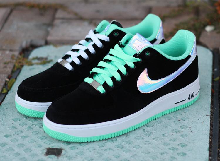 neon green air force ones