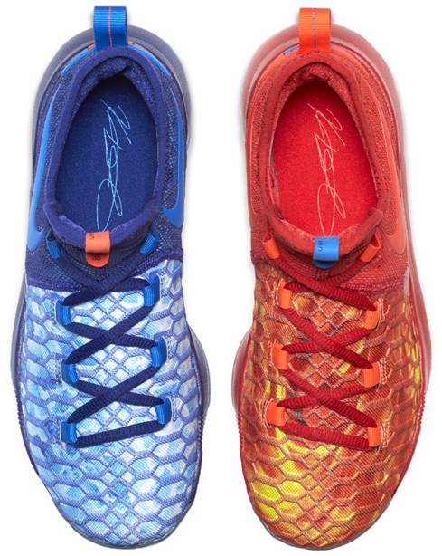 Zoom KD 9 GS 'Fire and Ice' - Nike 