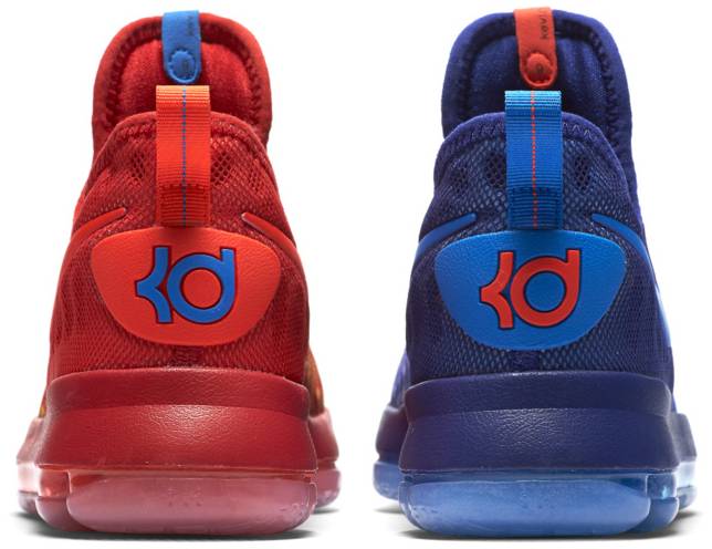 Zoom KD 9 GS 'Fire and Ice' - Nike 