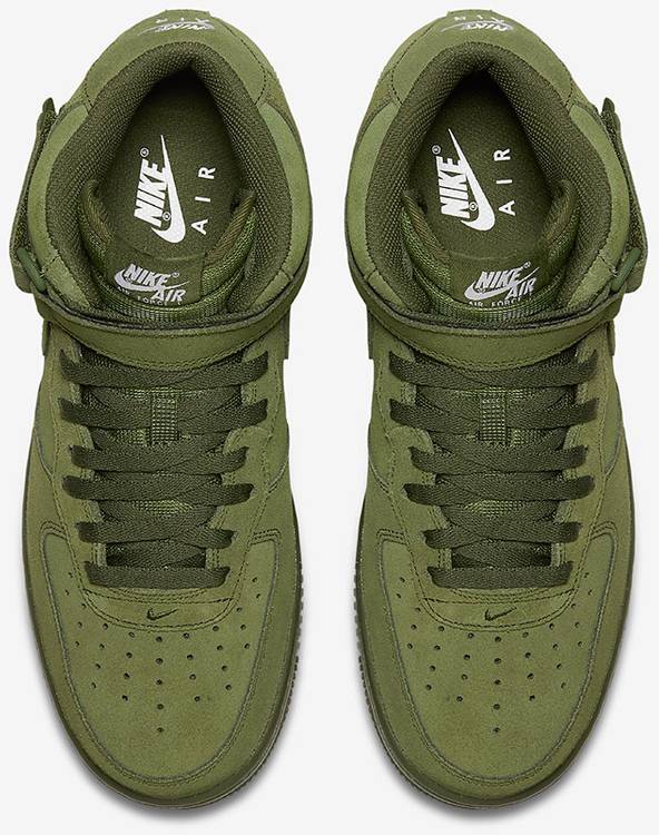 olive green air force 1 mid
