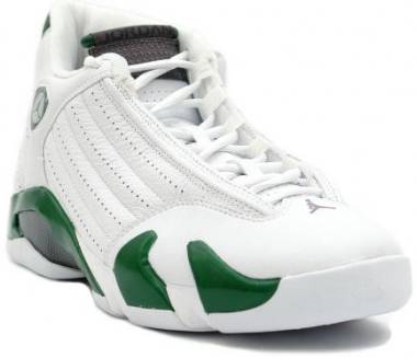 green and white 14's jordans