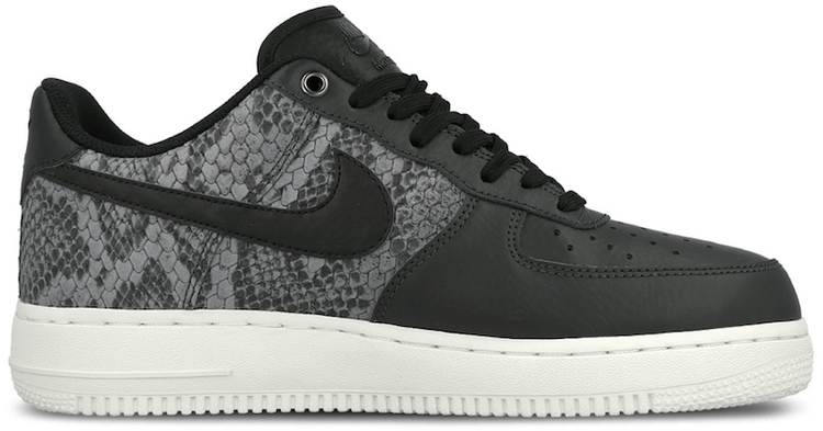 black and white snakeskin air force 1