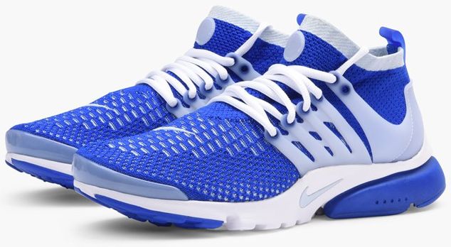 nike presto ultra flyknit blue training shoes